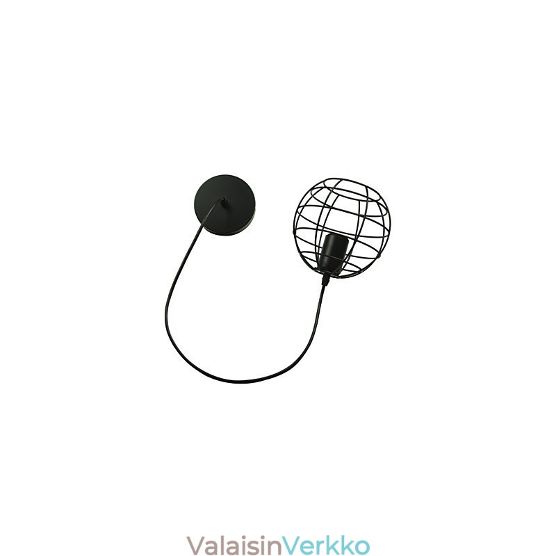 Globe Shape Europe Style vintage kattokruunu mustalle riippuvalaisimelle