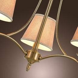 Moderni nykyaikainen perinteinen klassinen maalaismainen Lodge Vintage Island Brass Metal Kattokruunu Dining