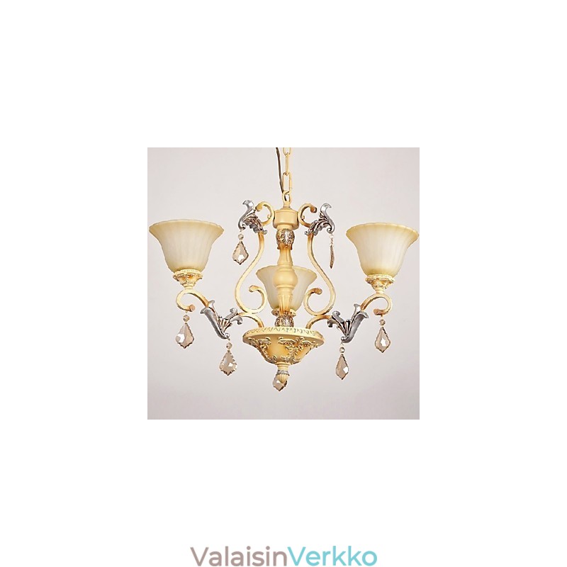 Perinteinen klassinen kristallimaalaus kattokruunu