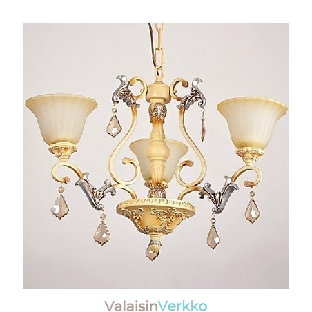 Perinteinen klassinen kristallimaalaus kattokruunu