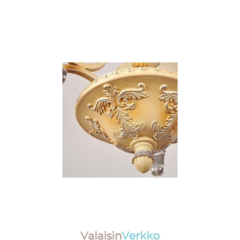 Perinteinen klassinen kristallimaalaus kattokruunu