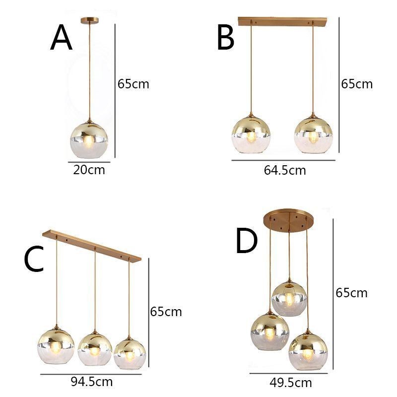 Creative Iron+Glass Globe riippuvalaisin koristeellinen valaistus