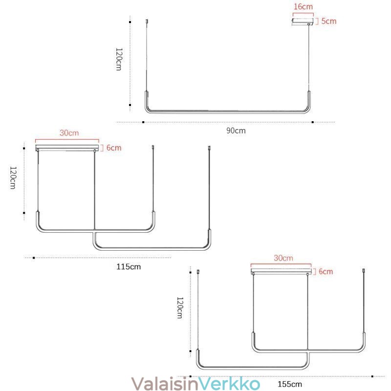 Riippuvalaisin Moderni minimalistinen riippuvalaisin