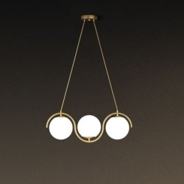 Moderni Glass Globe -riippuvalaisin Minimalistinen valaisin