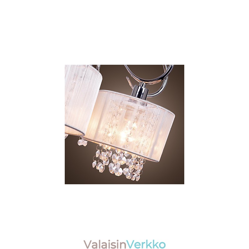 Moderni nykyaikainen kristallikromimetallikattokruunu