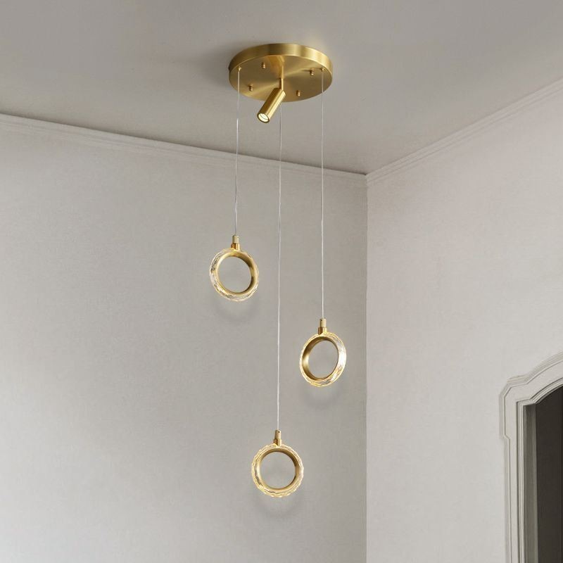 Riippuvalaisin akryylirengasvalaisin kohdevalolla