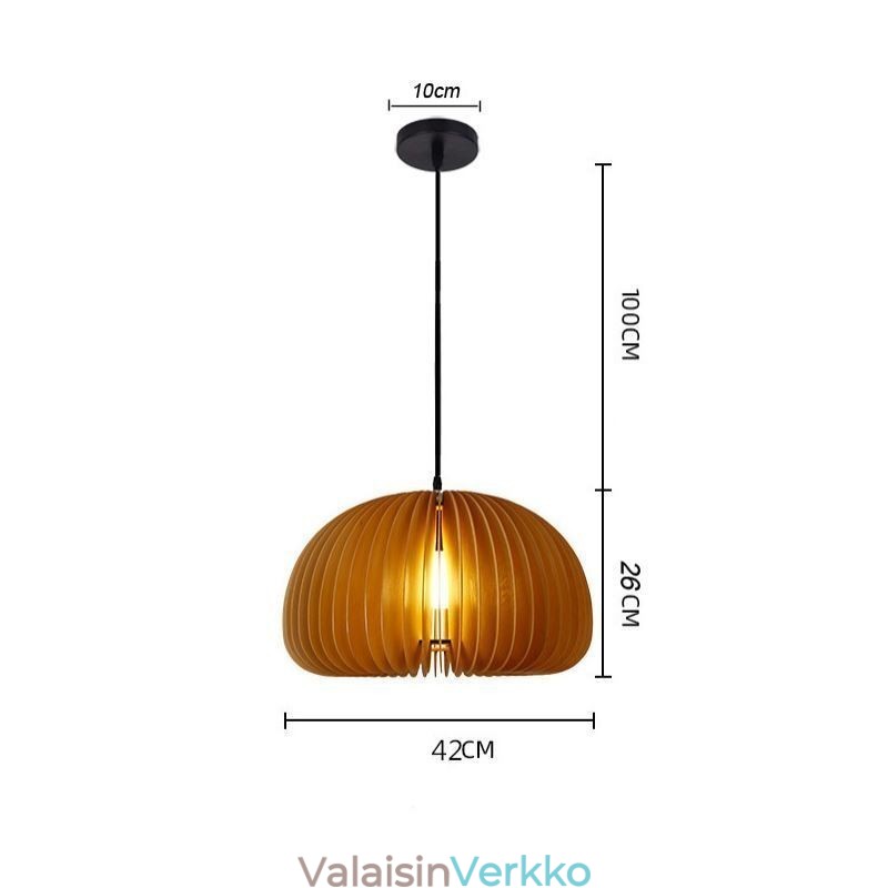 Retro-tyylinen riippuvalaisin Basswood Pumpkin -riippuvalaisin