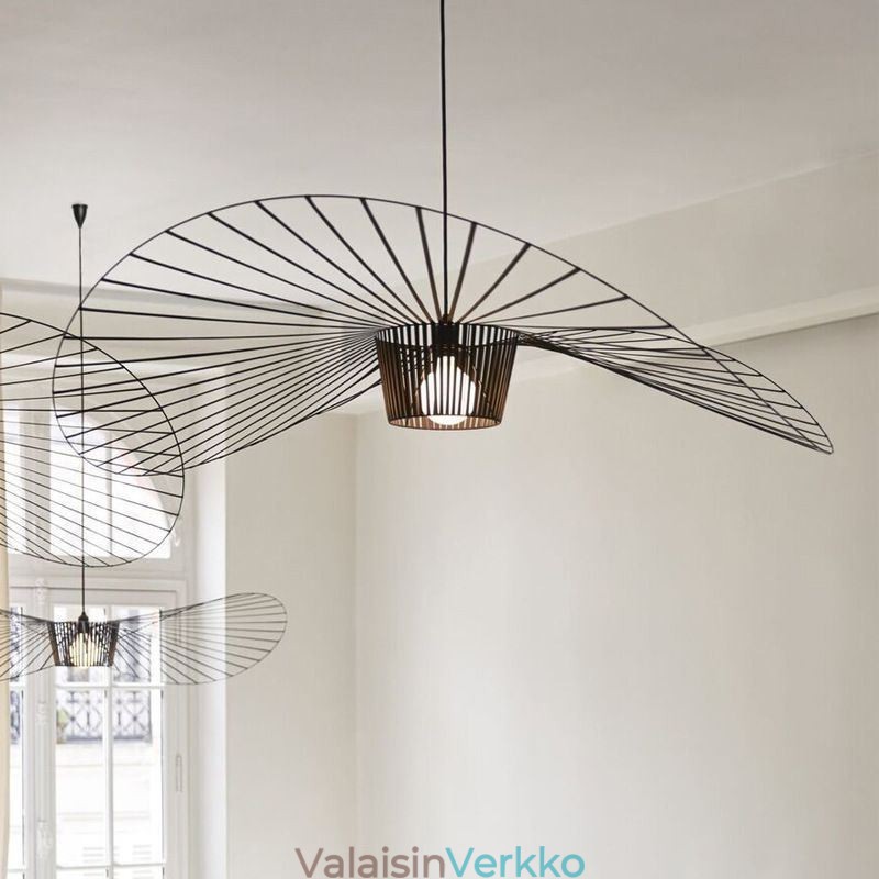 Iron riippuvalaisin olkihattu lamppu 1 valo