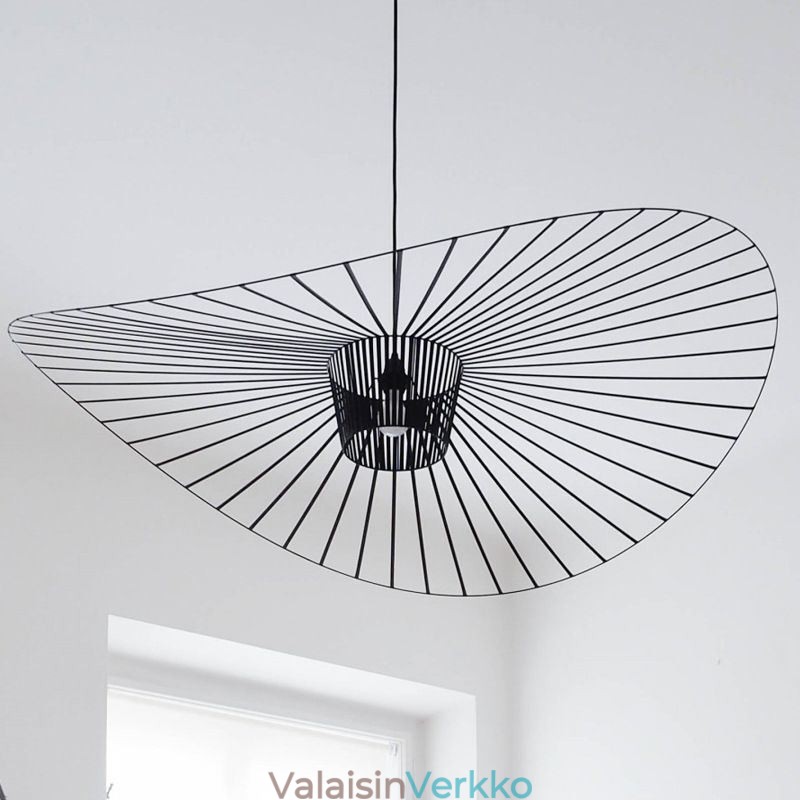 Iron riippuvalaisin olkihattu lamppu 1 valo