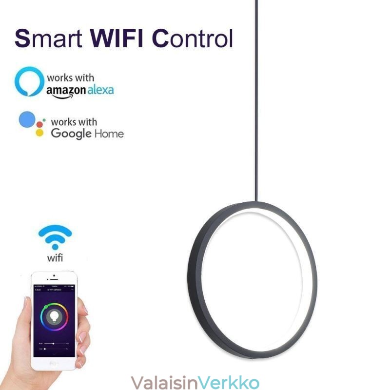 Minimalistinen rengasriippuvalaisin koristeellinen kattovalaisin