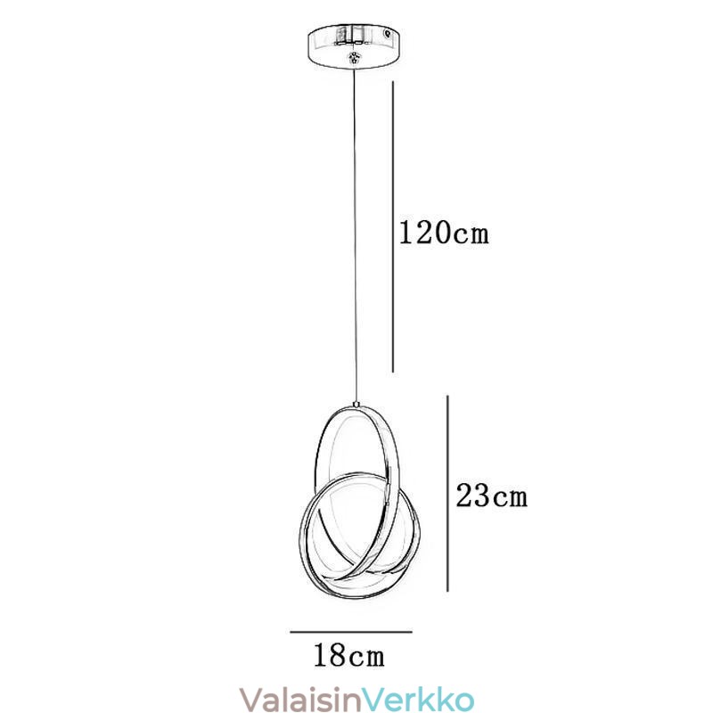 Riippuvalaisin Epäsäännöllinen rengaskattovalaisin