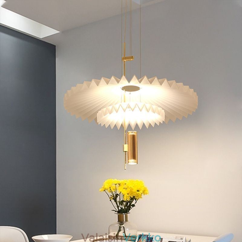 Moderni laskostettu riippuvalaisin akryyli koristeellinen valaistus