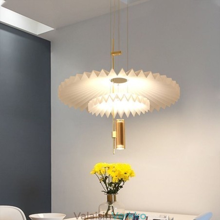 Moderni laskostettu riippuvalaisin akryyli koristeellinen valaistus