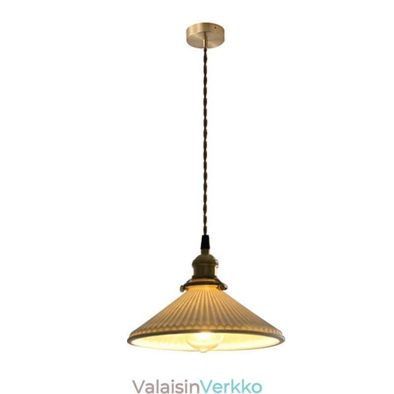 Japanilaistyylinen keraaminen riippuvalaisin Retro laskostettu riippuvalaisin