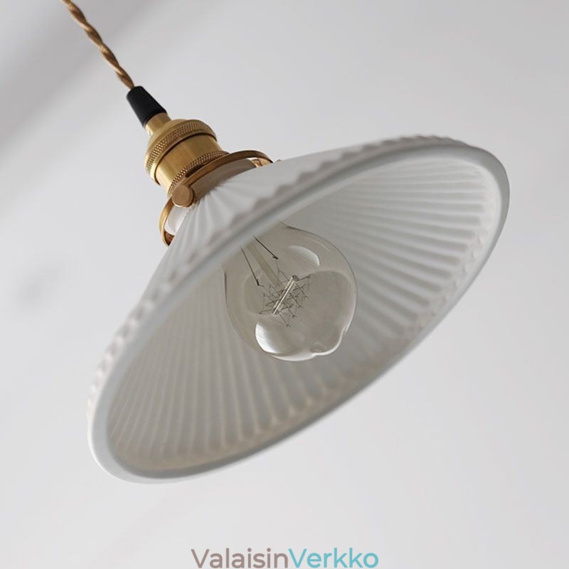 Japanilaistyylinen keraaminen riippuvalaisin Retro laskostettu riippuvalaisin