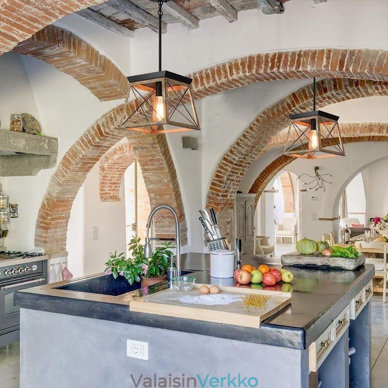 Vintage-tyylinen yksivaloinen riippuvalaisin