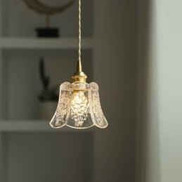 Kukkariippuvalaisin Minimalistinen koristeellinen lasivalaisin