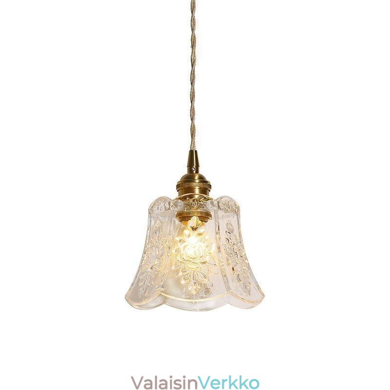Kukkariippuvalaisin Minimalistinen koristeellinen lasivalaisin