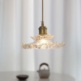 Japanilaistyylinen lasiriippuvalaisin Lotus lasiriippuvalaisin