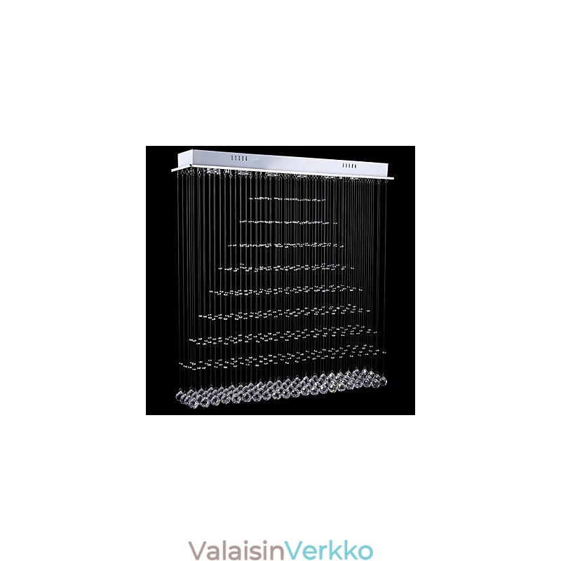 Suorakaide Crystal Pendant Valo Kattokruunu Valaisimet Valaisimet Fixtures