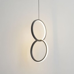 Mimimalist Double Ring -riippuvalaisin