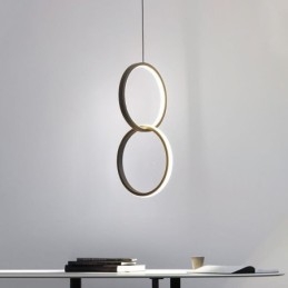 Mimimalist Double Ring -riippuvalaisin