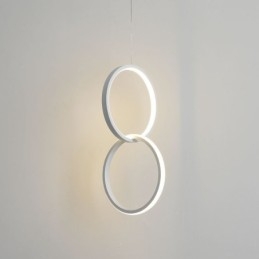 Mimimalist Double Ring -riippuvalaisin