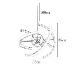 Kääntyvä Globe riippuvalaisin koristeellinen kattovalaisin