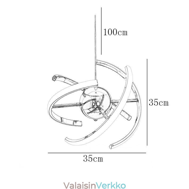 Kääntyvä Globe riippuvalaisin koristeellinen kattovalaisin