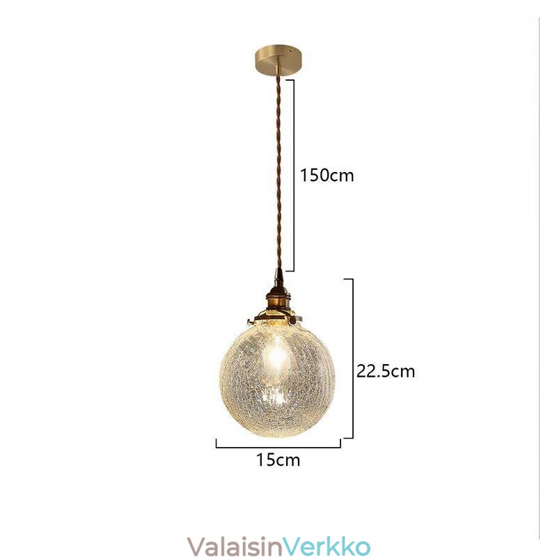 Lasiriippuvalaisin Moderni halkeileva kattovalaisin