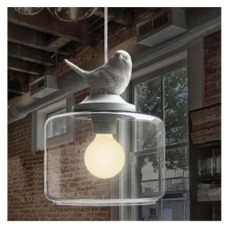 Retrotyylinen lasiriippuvalaisin Little Bird -koristevalaistus