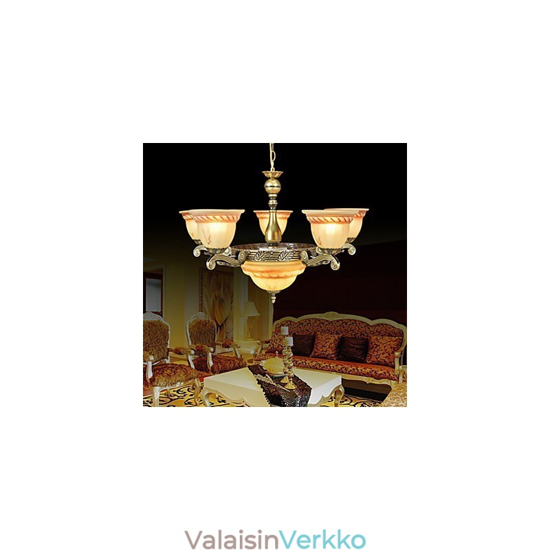 Perinteinen Classic Vintage Retro pronssimetallikattokruunu