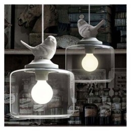 Retrotyylinen lasiriippuvalaisin Little Bird -koristevalaistus