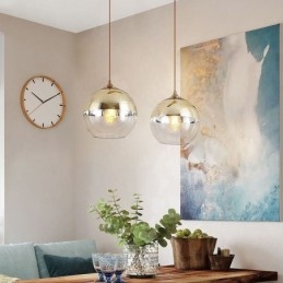 Creative Iron+Glass Globe riippuvalaisin koristeellinen valaistus