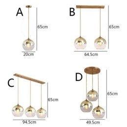 Creative Iron+Glass Globe riippuvalaisin koristeellinen valaistus