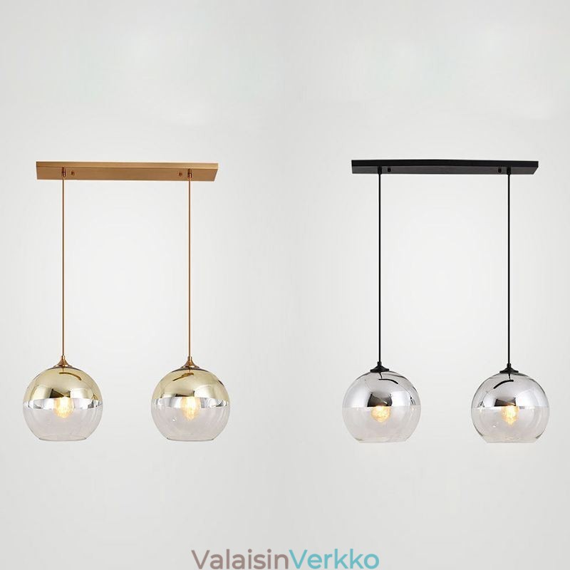 Creative Iron+Glass Globe riippuvalaisin koristeellinen valaistus