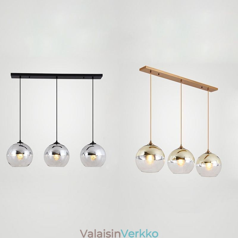 Creative Iron+Glass Globe riippuvalaisin koristeellinen valaistus