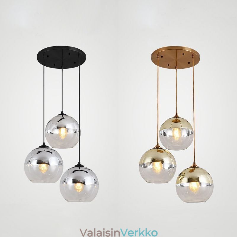 Creative Iron+Glass Globe riippuvalaisin koristeellinen valaistus
