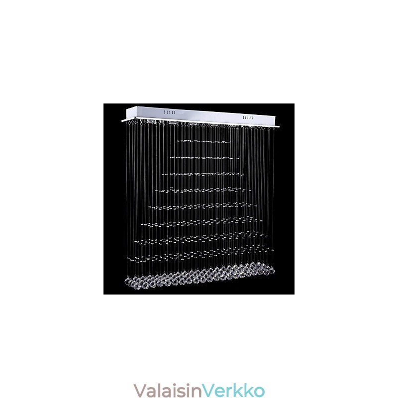 Suorakaide Crystal Pendant Valo Kattokruunu Valaisimet Valaisimet Fixtures