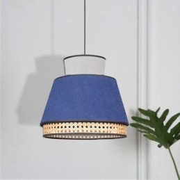 1 Kevyt mekko Lampunvarjostin Riippuvalaisin Bambu Weave Valaistus