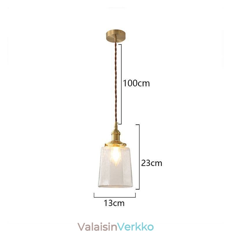 Moderni minimalistinen lasiriippuvalaisin koristeellinen kattovalaisin