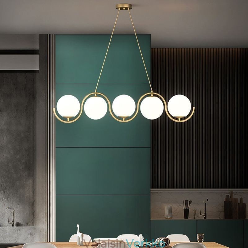 Moderni Glass Globe -riippuvalaisin Minimalistinen valaisin