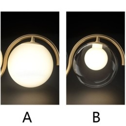 Moderni Glass Globe -riippuvalaisin Minimalistinen valaisin