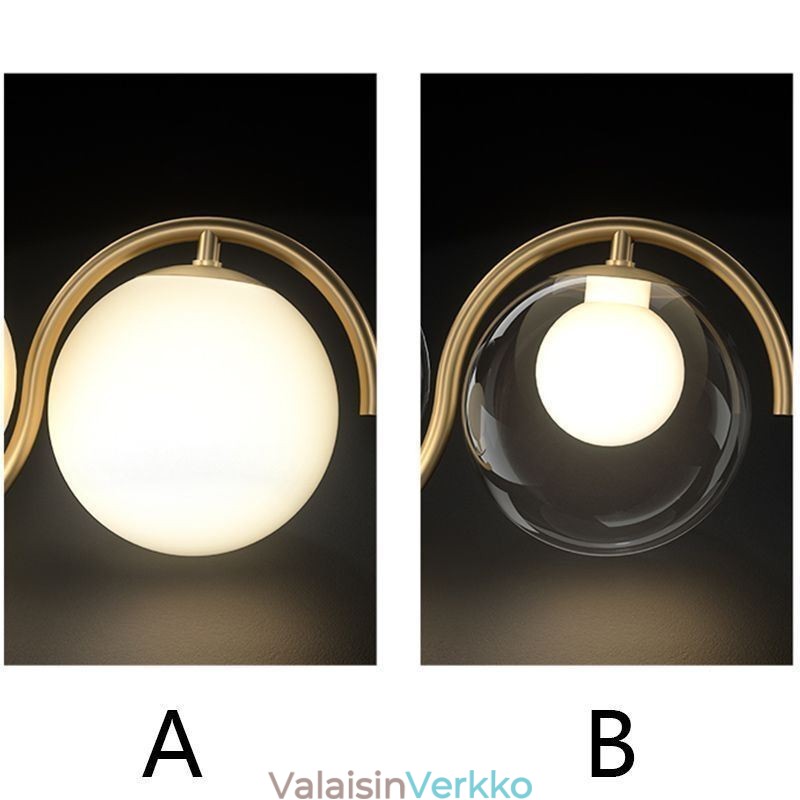 Moderni Glass Globe -riippuvalaisin Minimalistinen valaisin