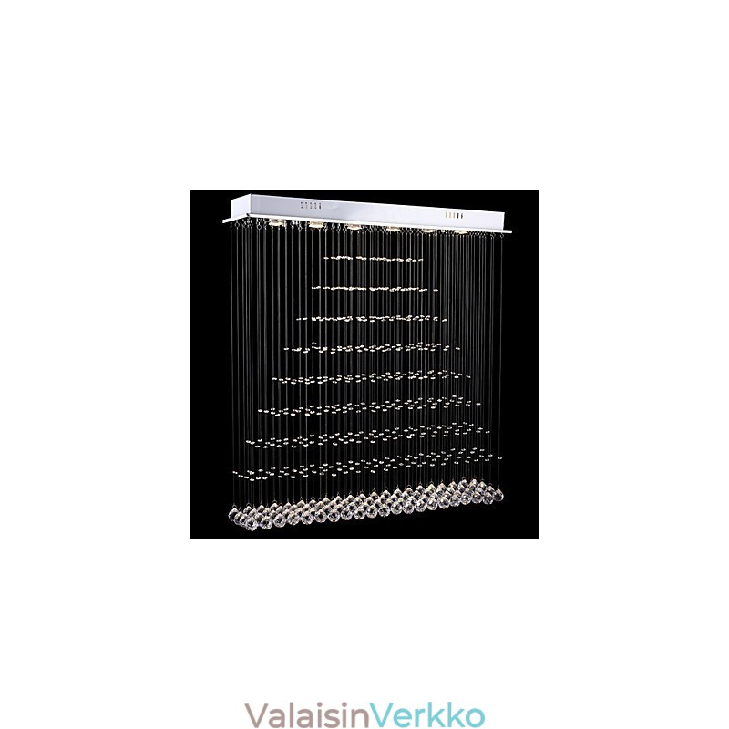 Suorakaide Crystal Pendant Valo Kattokruunu Valaisimet Valaisimet Fixtures