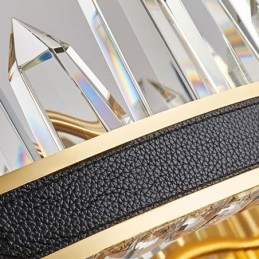 Moderni kristalliriippuvalaisin ympyräkristalli kattovalaisin