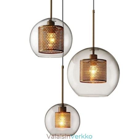 Minimalistinen lasiriippuvalaisin 3 valon kattovalaisin Minimalistinen lasiriippuvalaisin 3 valon kattovalaisin