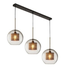 Minimalistinen lasiriippuvalaisin 3 valon kattovalaisin