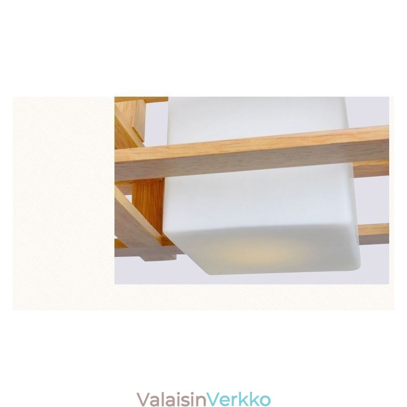 Creative 3 Lights tammiriippuvalaisin koristeellinen puinen kattovalo Cafe