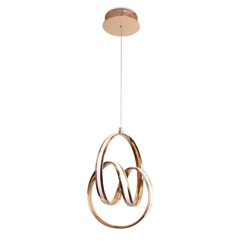 Moderni minimalistinen riippuvalaisin Ainutlaatuinen Circular Twist -valaisinsaari